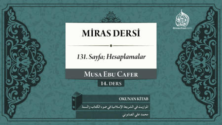 14. Ders: 131. Sayfa; Hesaplamalar