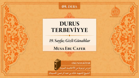 09. Ders: 19. Sayfa; Gizli Günahlar